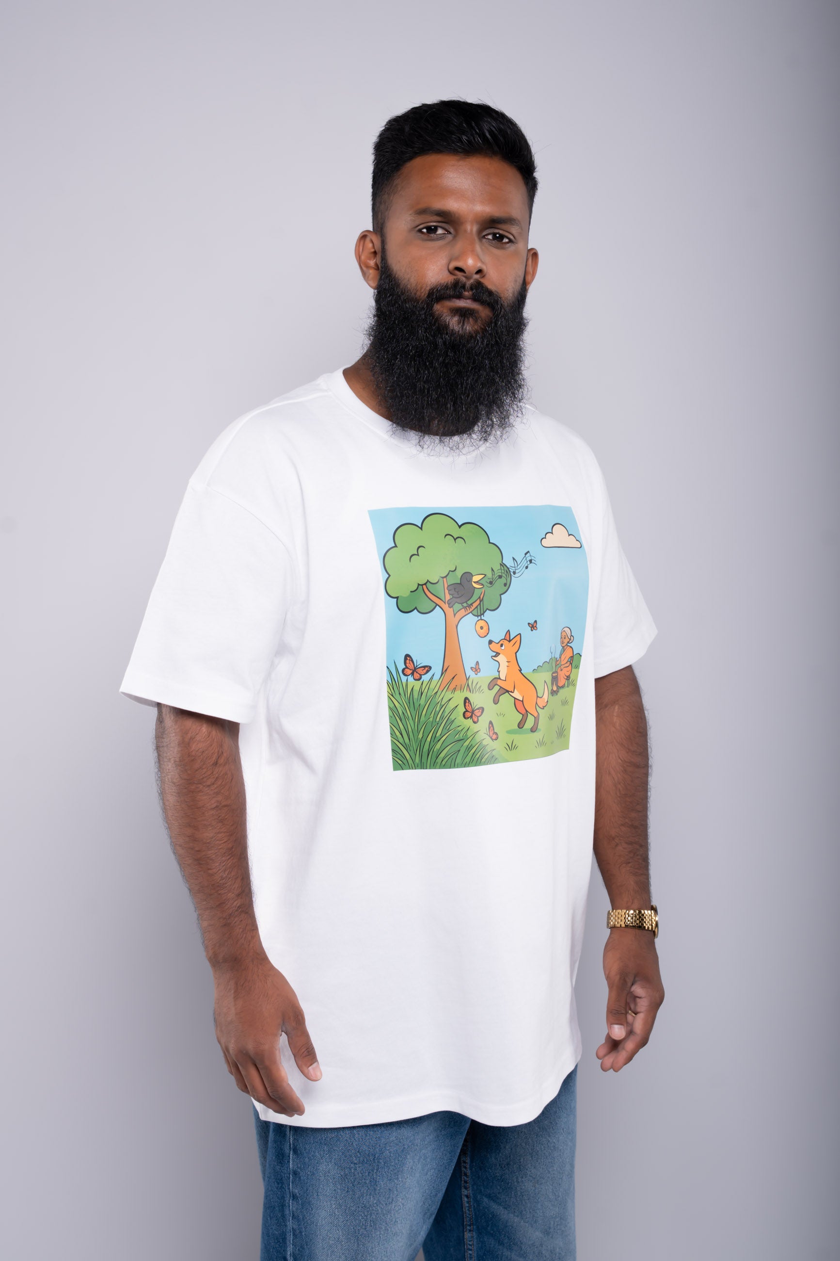 Unser Model ist 178 cm gross und trägt Grösse L