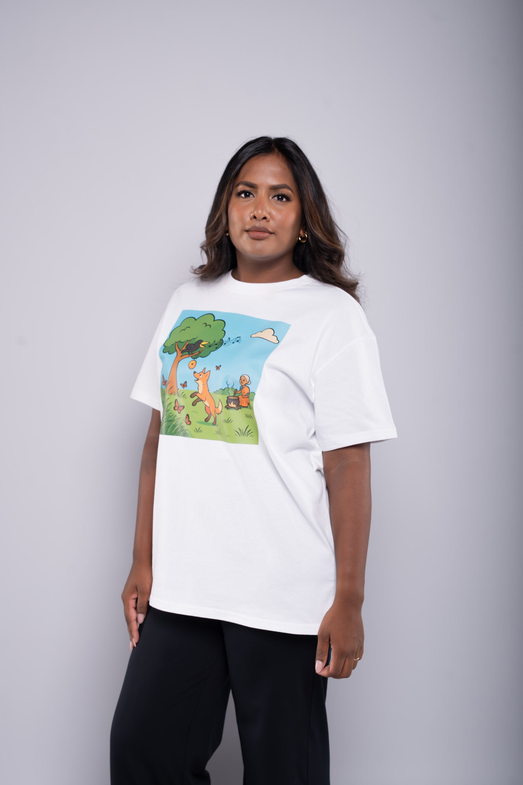 Unser Model ist 167 cm gross und trägt Grösse M